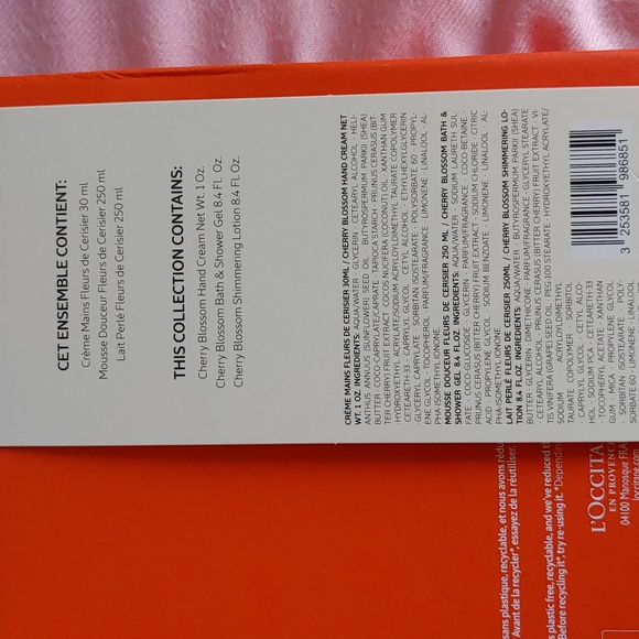 🎉HP🎉New L'occitane Cherry Blossom Trio - Picture 5 of 6